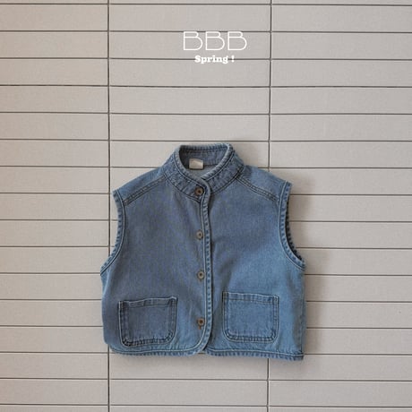bellabambina/15. denim vest XS-XL