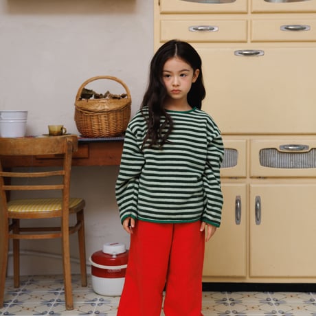andbutter/52. Soft Stripe Fleece Tee XS-XL