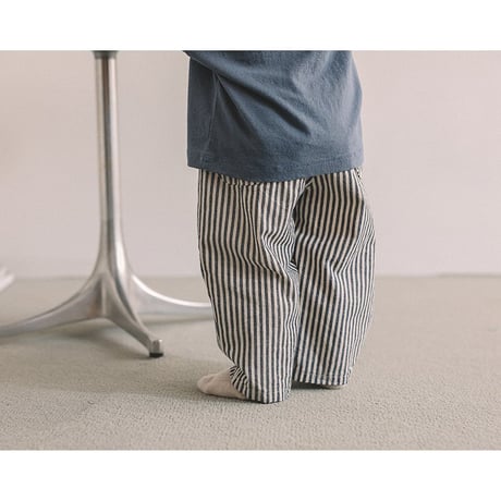 melmel/26. Striped hip pockets pants XXS-XL