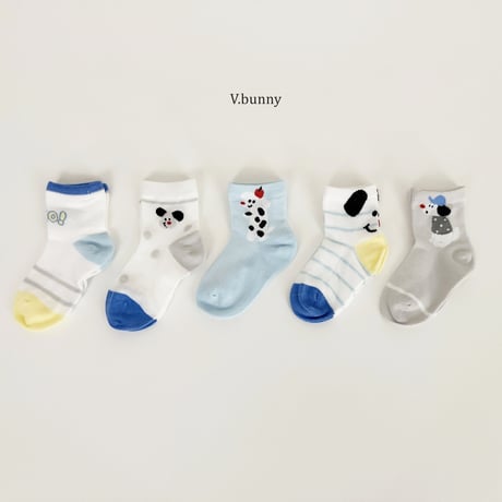 vbunny/7. hello socks set S(130-150)-L(180-210)