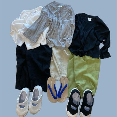mikki/66. simple plain long sleeve T-shirt 2XL-4XL