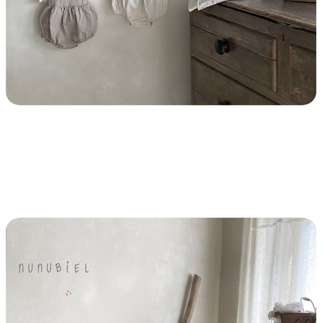 nunubiel/55. milga romper & bonnet S-L