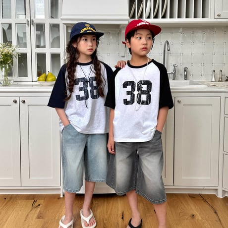 matilda/53. 38 two color raglan T-shirt 5-13