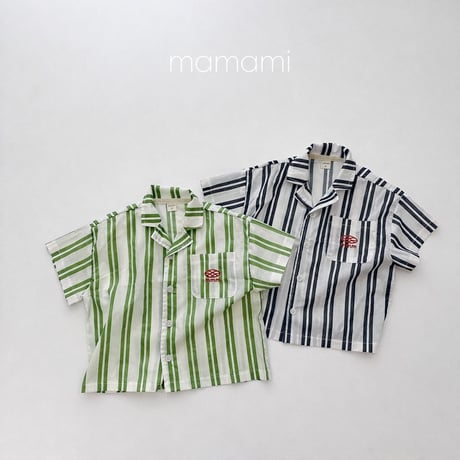 mamami/105. stripe summer shirt XS-XL