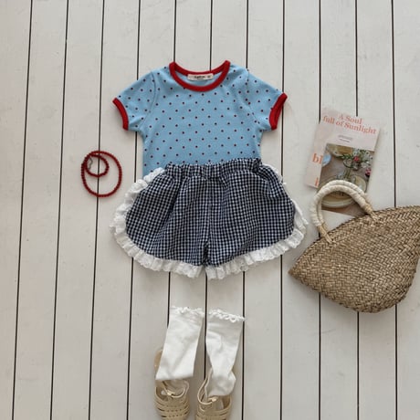 lepetitmot/14. dot two color T-shirt XS-XL