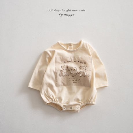 anggo/23. (bebe) bear romper 6M-12M
