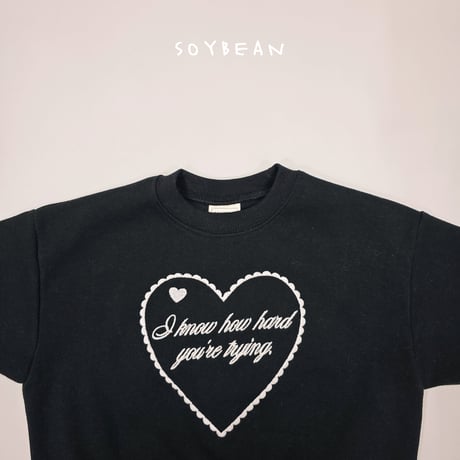 soybean/24. heart embroidery man-to-man JS-JM