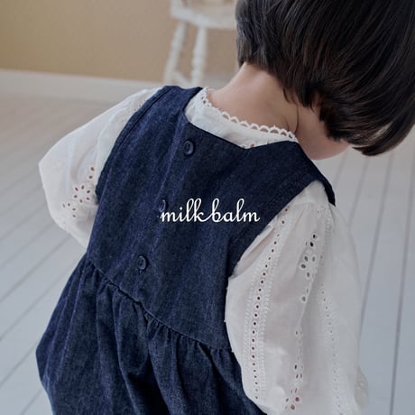 milkbalm/7. tulip denim suit XS(-6M)-M(12M-18M)