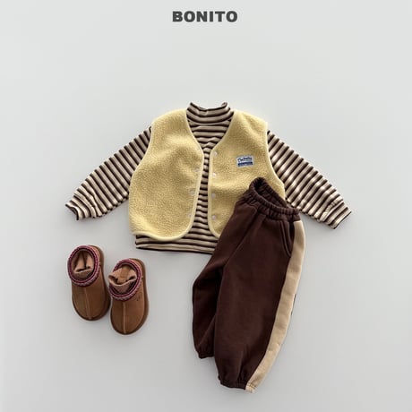 bonito/75. side two color jogger pants JS-JM