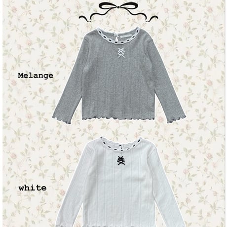 poisson/16. mello ribbon T-shirt JS-JM