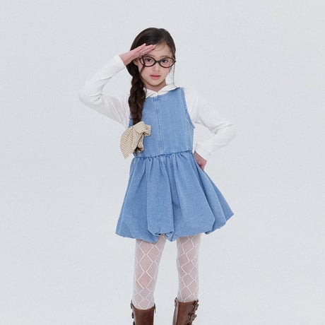forkchips/77. baby denim one-piece JS-JXL