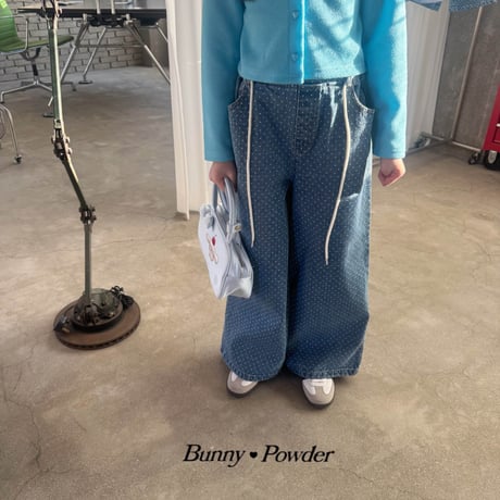 bunnypowder/84. dot denim pants 2XL-4XL