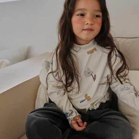 boneoune/105. flower lie T-shirt JS-JL