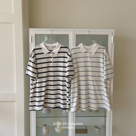 ninibello/134. adult ) Pawky collar T-shirt FREE