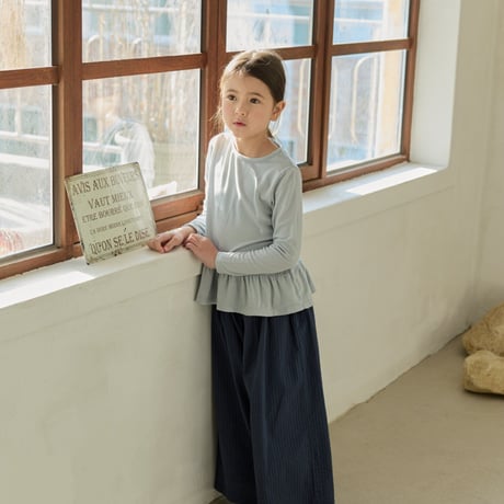 monatelier/28. soft fril T-shirt S-2XL