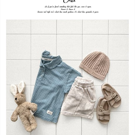 onu/32. dot collar half t T-shirt XS-XL