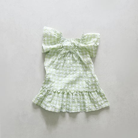 urbanrabbit/129. Seersucker Check One-piece JS-JM