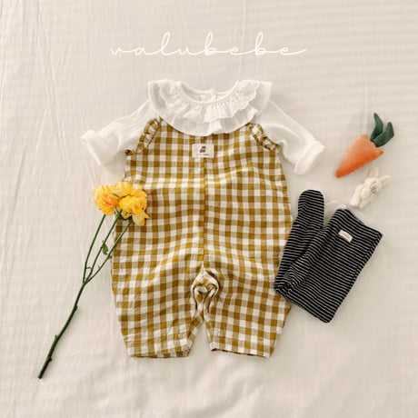 valubebe/28. check overalls suit 6M-18M