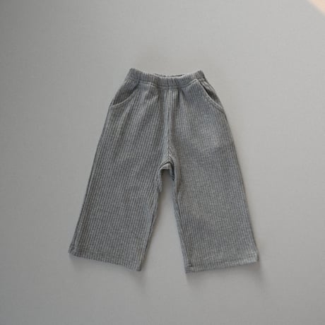 thebeige/24. SS Ribbed wide pants XXS-L
