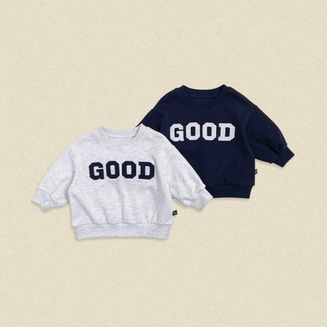 oottbebe/18. GOOD kids ( family ) man-to-man XS(0-1Y)-XL(4-5Y)