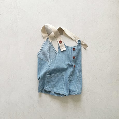 urbanrabbit/130. Denim Short Overalls XS-XL