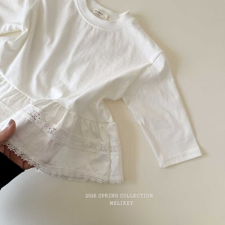 melikey/19. ria less fril T-shirt XS-XL