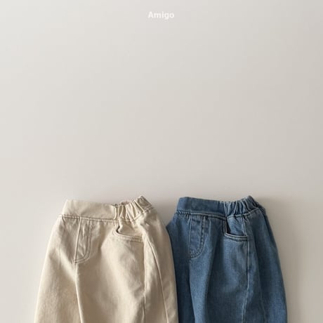 amigo/22. wide denim pants XS-XL