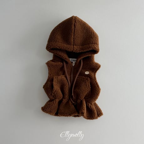 ellymolly/99. bear Vest hood 13-15