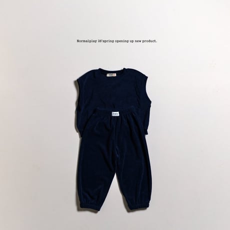 normalplay/84. two piece terry vest JS-JM