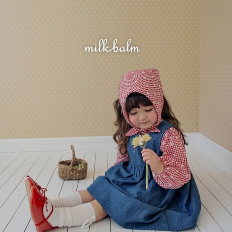 milkbalm/8. tulip denim one-piece XS-XL