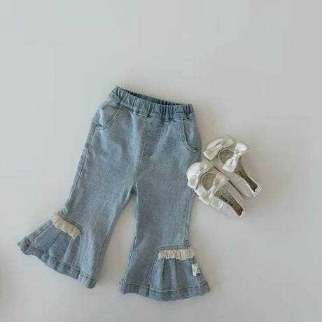 aiai/67. lala fril denim pants XS-L