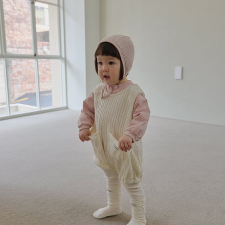 lalaland/70. bebe twist overalls knit 12M-18M