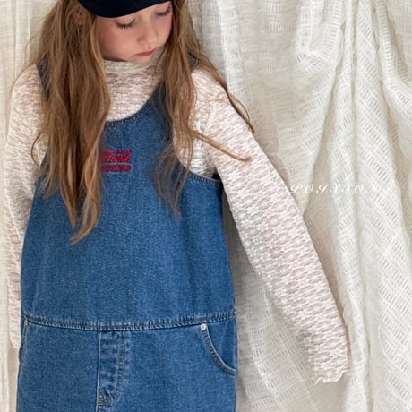 poisson/38. denim one-piece S-XL