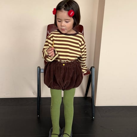 con_/8. Corduroy pumpkin bloomer 1(66-77CM)-4(97-107CM)