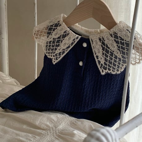 bebeholic/39. poppy collar T-shirt S(3-6M)-L(12-18M)