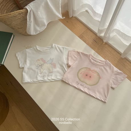 ninibello/28. apple pony crop T-shirt 2XL