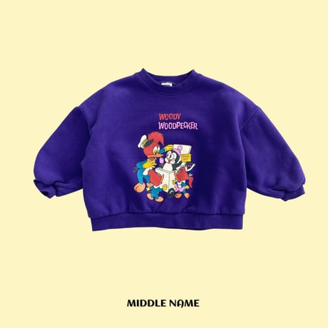 middlename/51. woody man-to-man S-XL