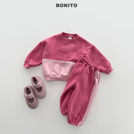 bonito/75. side two color jogger pants JS-JM