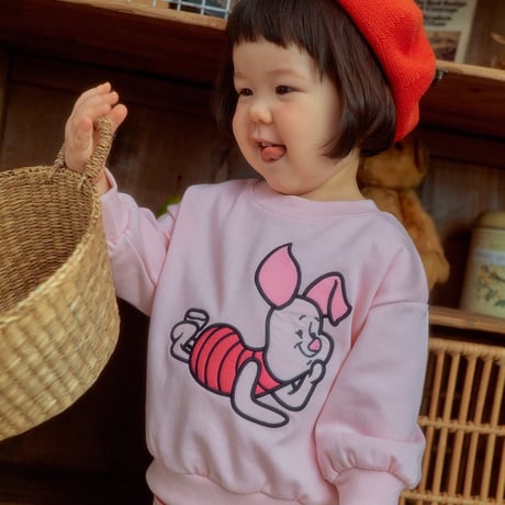 oottbebe/36. friends pig family man-to-man XS(1-2Y)-XL(6-7Y)