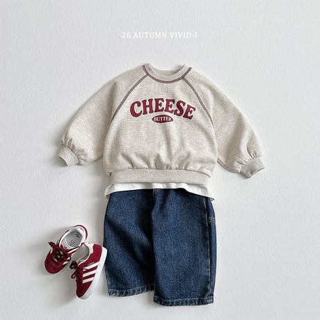 vividi/128. cheese stitch man-to-man JS-JM