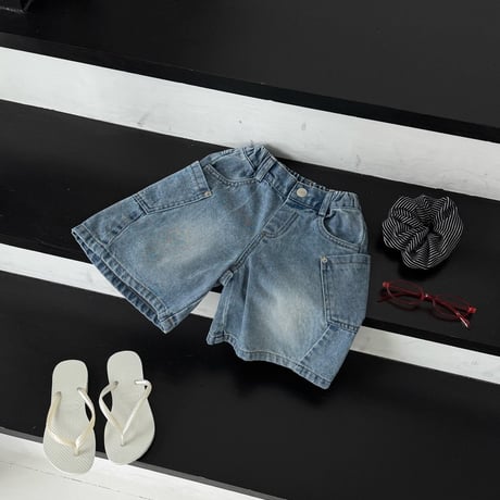 matilda/69. pocket denim half pants 5-13