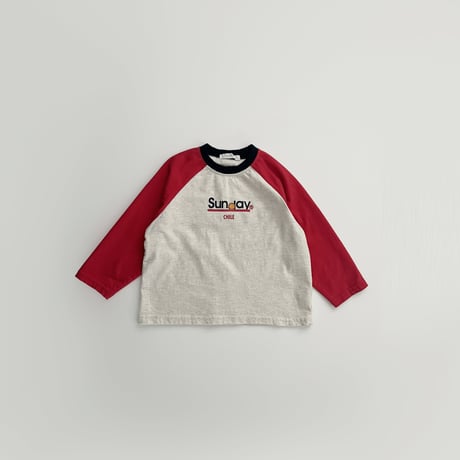 fromi/59. Sunday raglan T-shirt S-XL