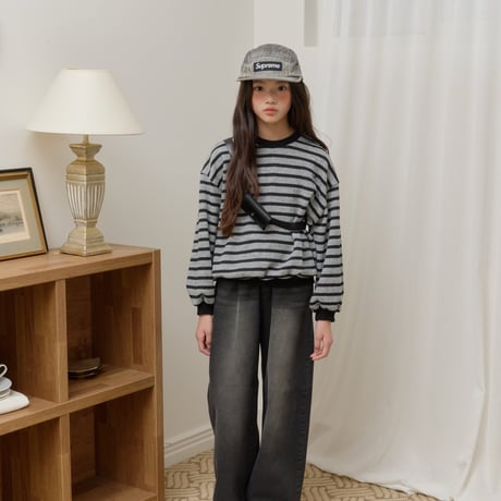 sm2/18. wide denim pants 9-17