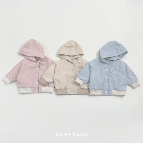 oottbebe/59. teddy hood windbreaker XS(1-2Y)-XL(6-7Y)