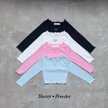 bunnypowder/58. heart T-shirt 2XL-4XL