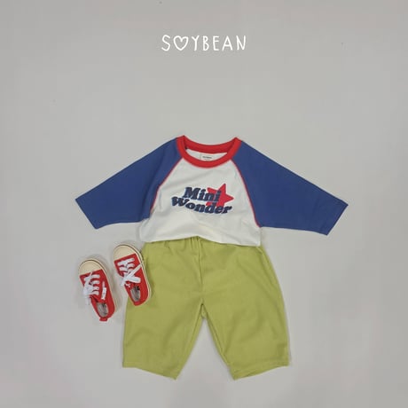 soybean/104. plan ) mini wonder raglan T-shirt XS-XL