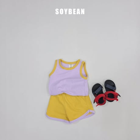 soybean/194. plan ) sleeveless macaron updown set JS-JM