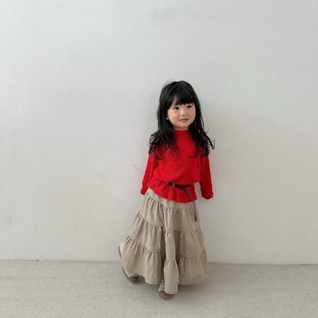 digreen/29. check ruffle skirt? S-2XL