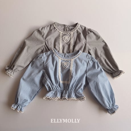 ellymolly/78. ruru check blouse 13-15