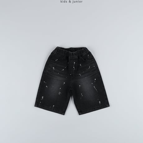 owen/27. painting bermuda denim pants S-XL